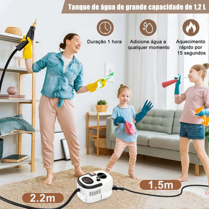 Limpiador A Vapor Presion 2500w Portatil