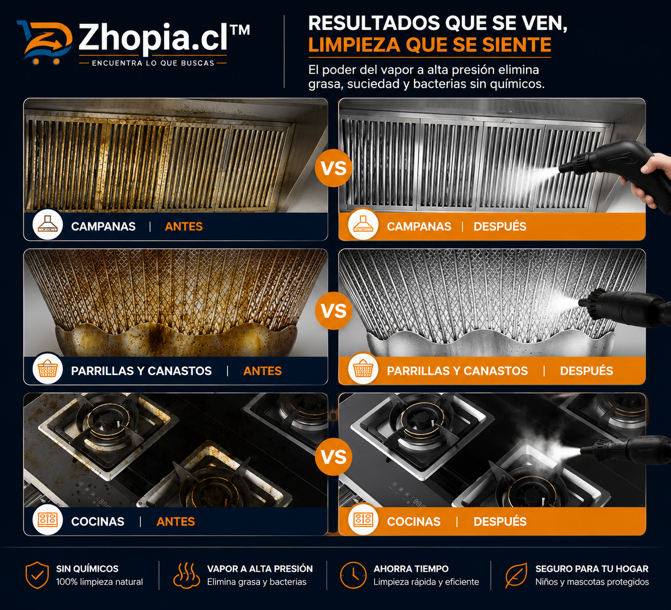 Limpiador A Vapor Presion 2500w Portatil